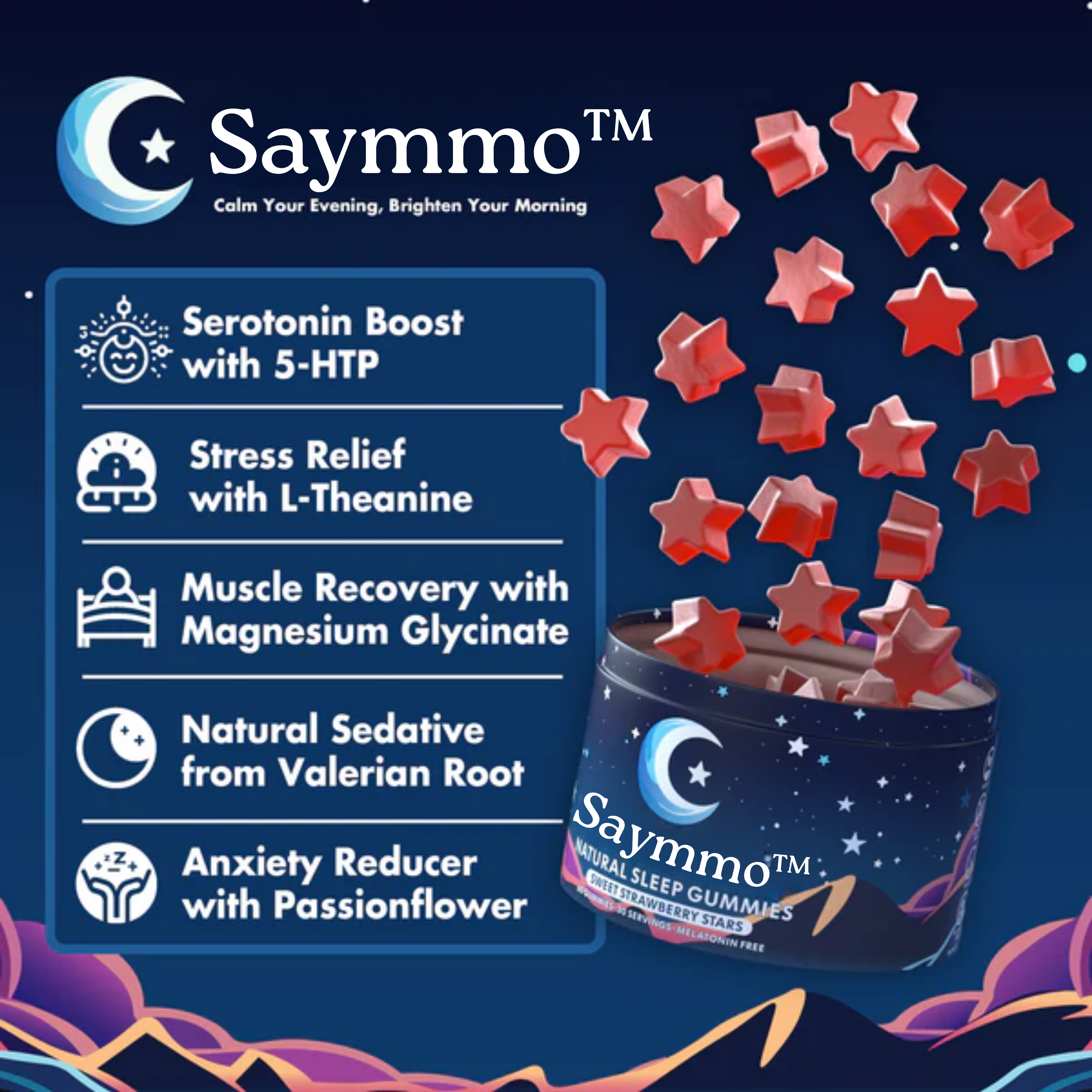 Saymmo™ - Natural Sleep Gummies